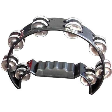 Mano Tambourine Cutaway in Black