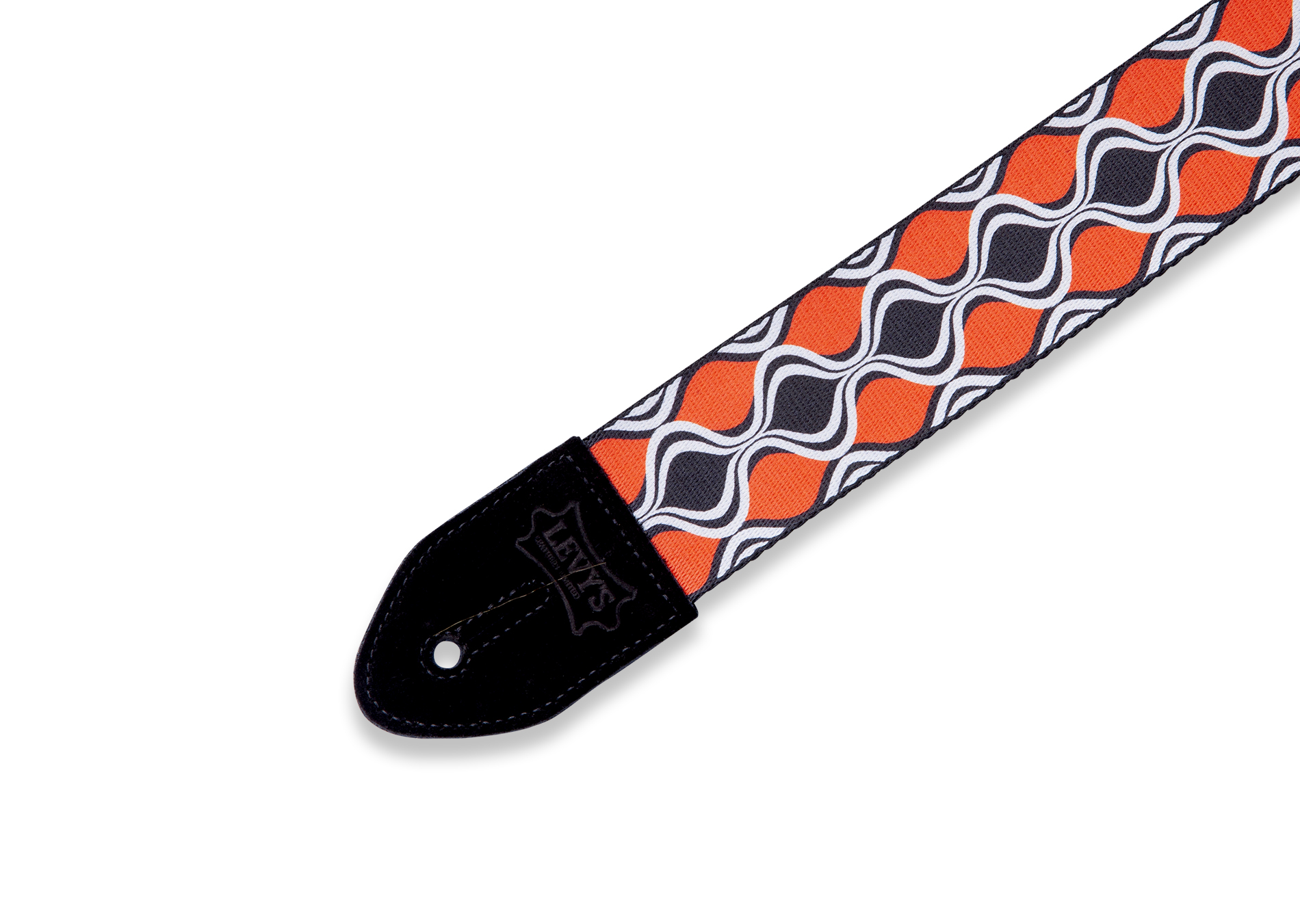 Levy's Levy's 2 Inch Printed Polyester Strap With Suede Leather Ends - Ellipse - Guitars