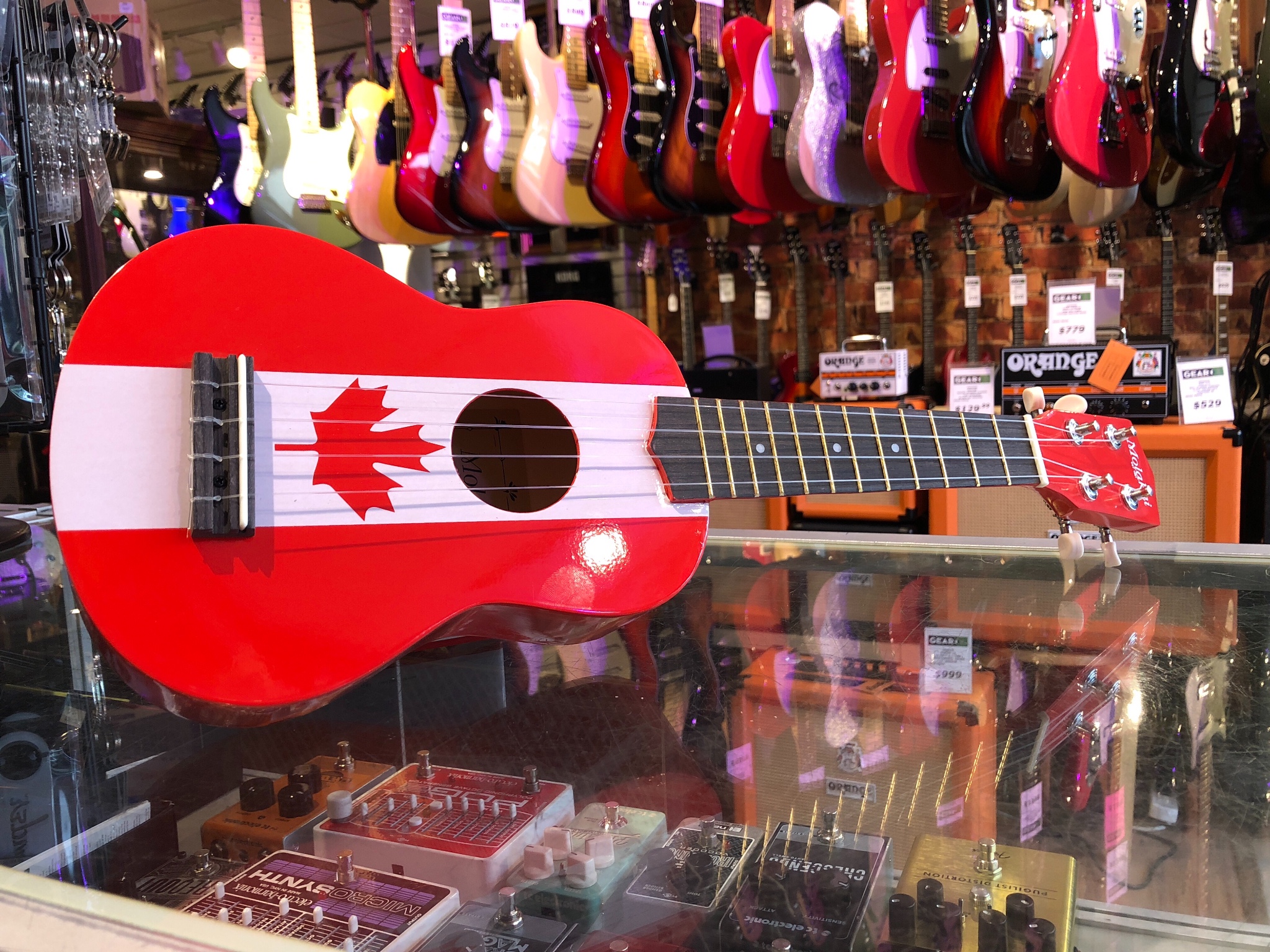 Molakai Soprano Canadian Flag Ukulele