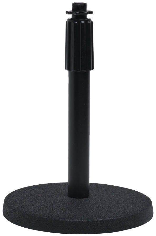 Table Top Mic Stand with Cast Base, Black