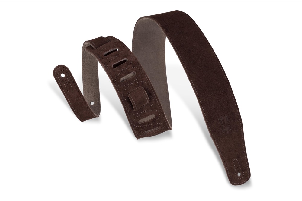 Levy's Levys 2.5" Suede Strap - Brown - Guitars
