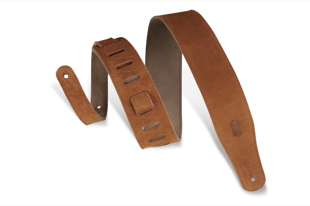 Levy's Levys 2.5" Suede Strap - Honey - Guitars