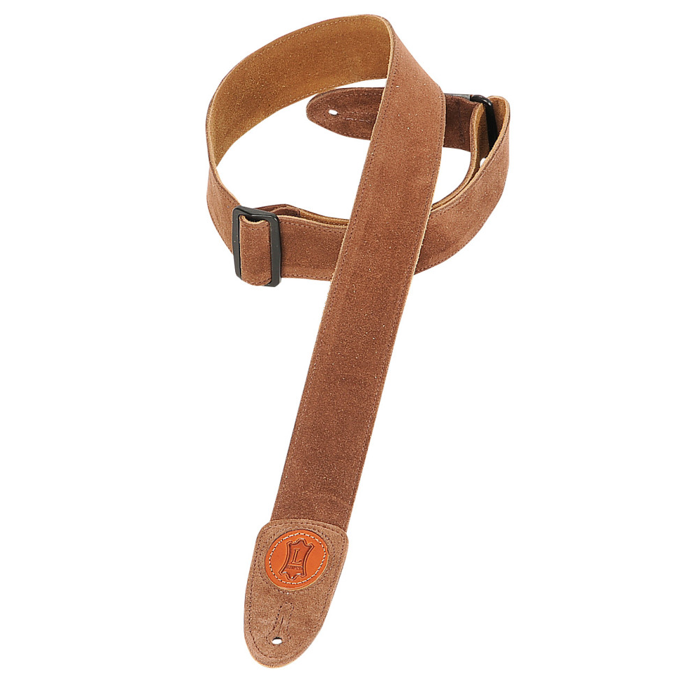Levy's 2" Signature Series Suede Guitar Strap Brown Canadian Online