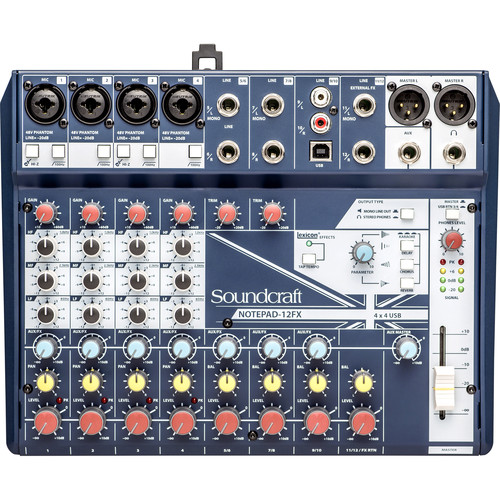 Soundcraft 12 Channel Mixer with USB and  …