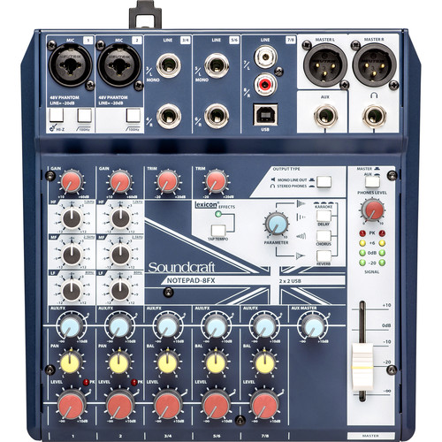 Soundcraft 8 Channel Mixer with USB and  …