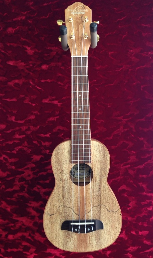 Oscar Schmidt Oscar Schmidt OU18 Soprano Ukulele Spalted Maple - Ukuleles