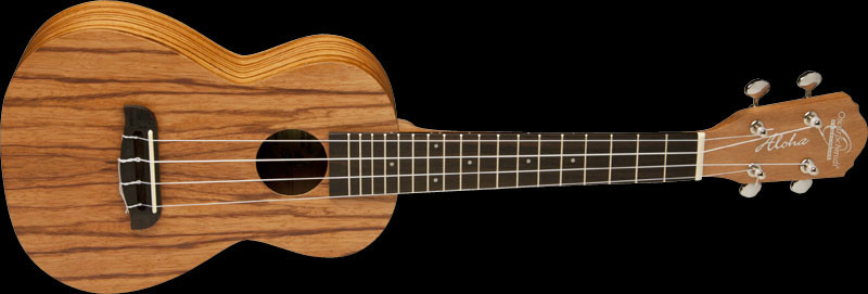 Oscar Schmidt Oscar Schmidt OU320 Satin Zebra Wood Concert Uke - Ukuleles
