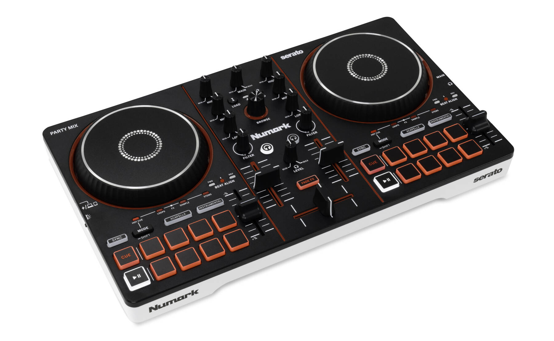 Numark Numark Party Mix III USB DJ Controller with Lights - Live Sound, DJ