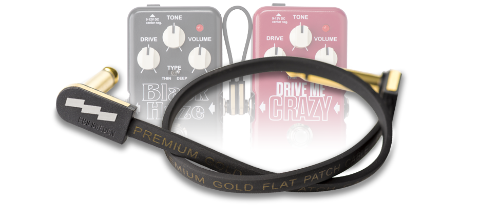 EBS PG10 Flat 10cm Gold Patch Cable