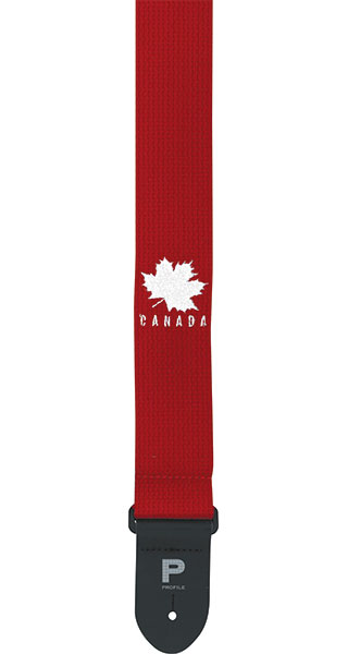 Profile Canada Cotton Guitar Strap In Red