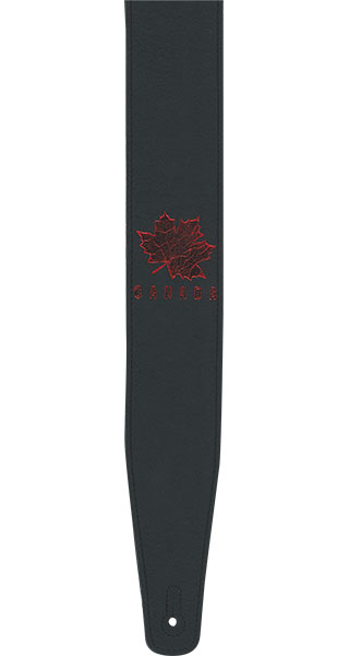 Profile Canada Leather Guitar Strap In Black