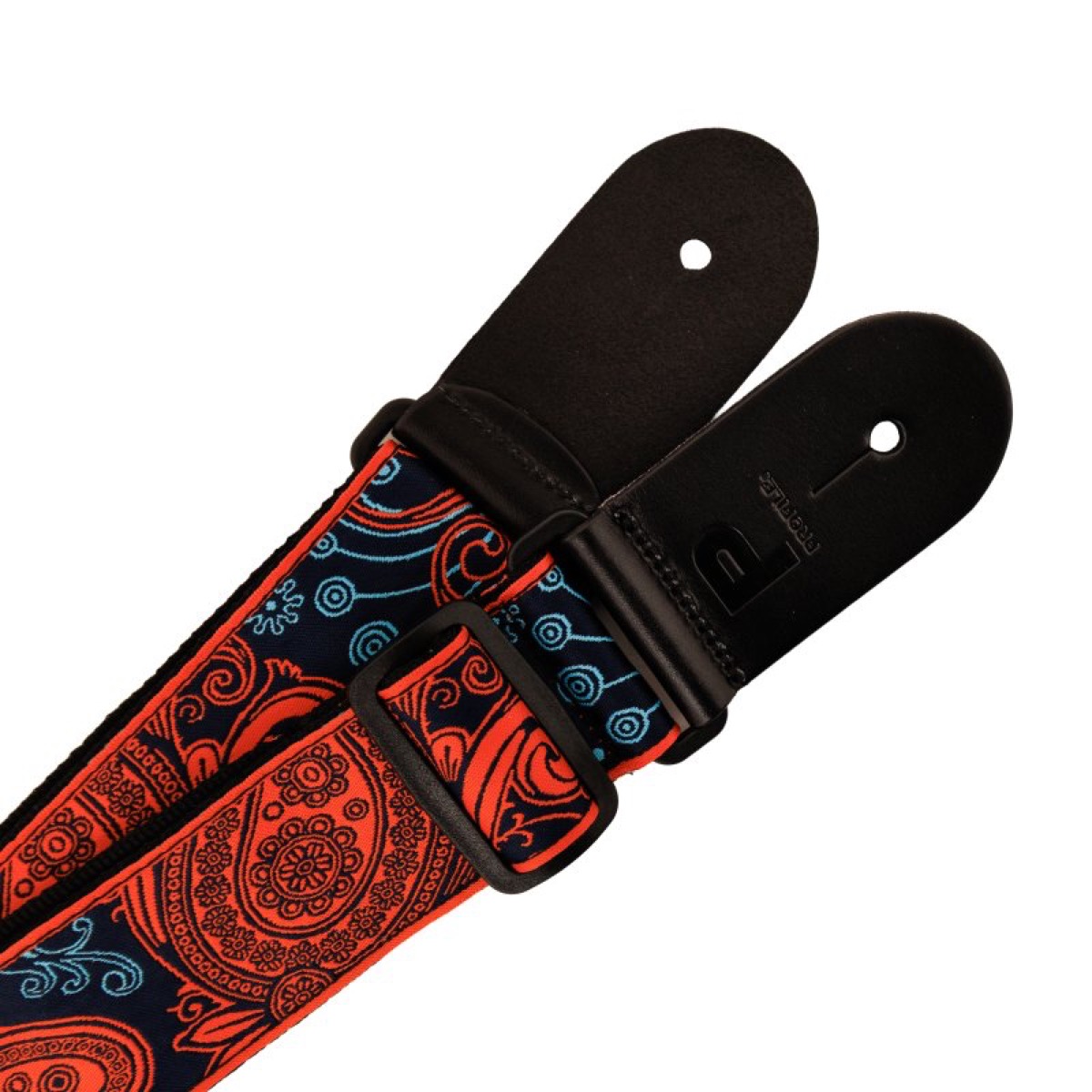 Profile Profile Nylon Jacquard Weave Orange And Blue Paisley - Guitars