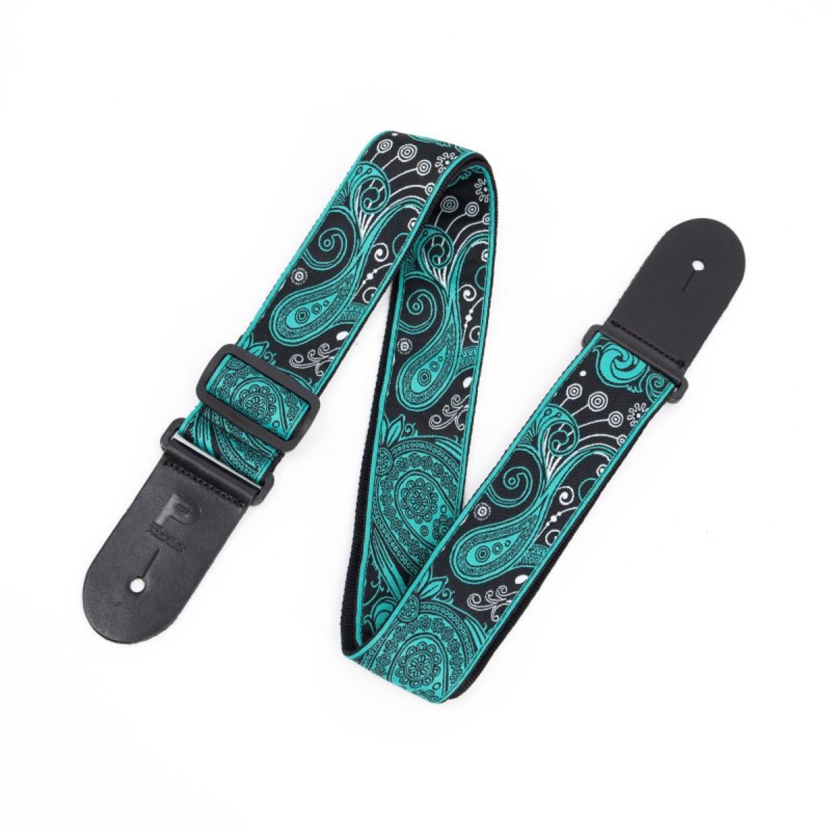 Profile Profile Nylon Jacquard Weave Teal And Black Paisley - Guitars