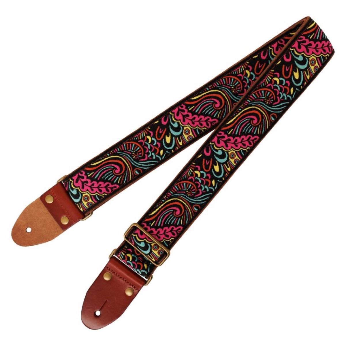 Profile Profile Multi-Colour Pattern Jacquard Strap - Guitars