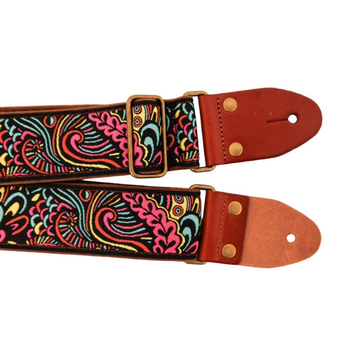 Profile Profile Multi-Colour Pattern Jacquard Strap - Guitars
