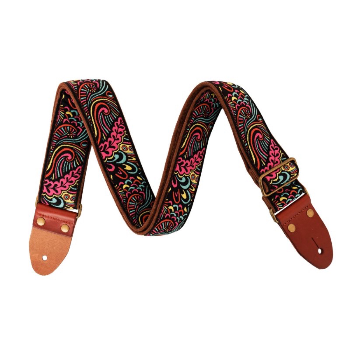 Profile Profile Multi-Colour Pattern Jacquard Strap - Guitars