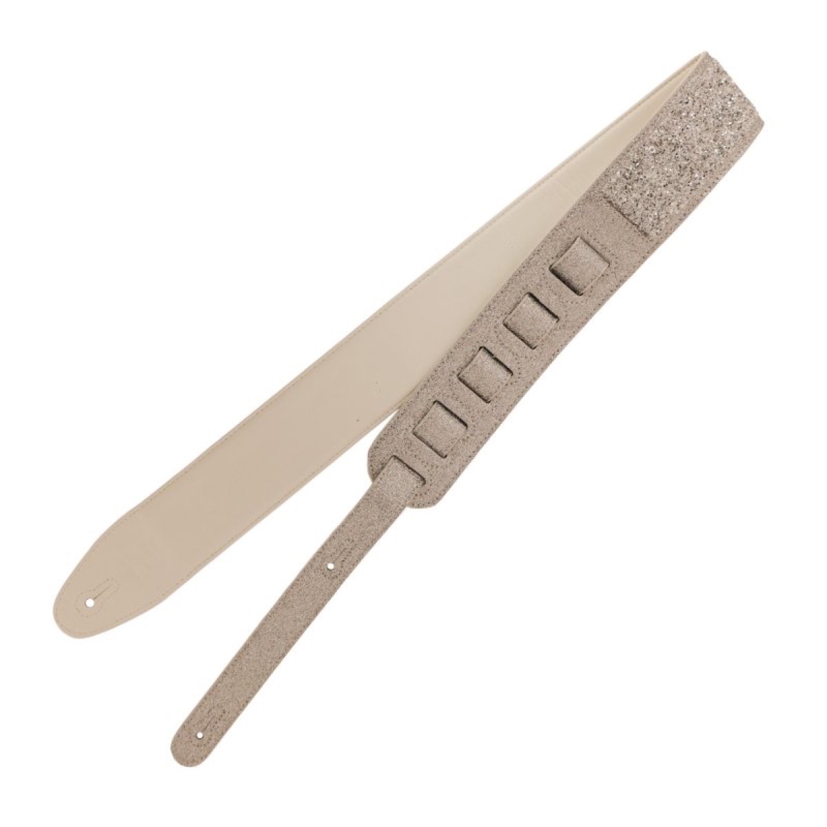 Profile Profile Leather Silver Sparkle Padded Strap - Guitars