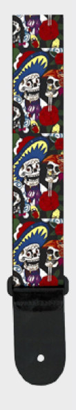 Profile Profile Guitar Strap 2" Sublimation Strap -Day of the Dead - Guitars