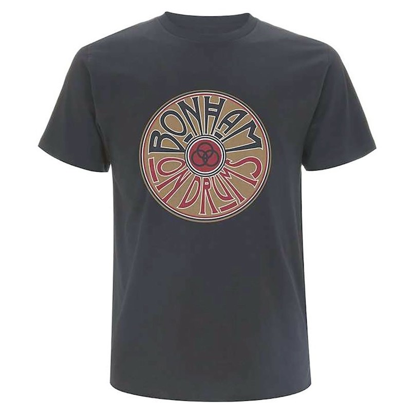 John Bonham On Drums T-Shirt, Coal In Medium