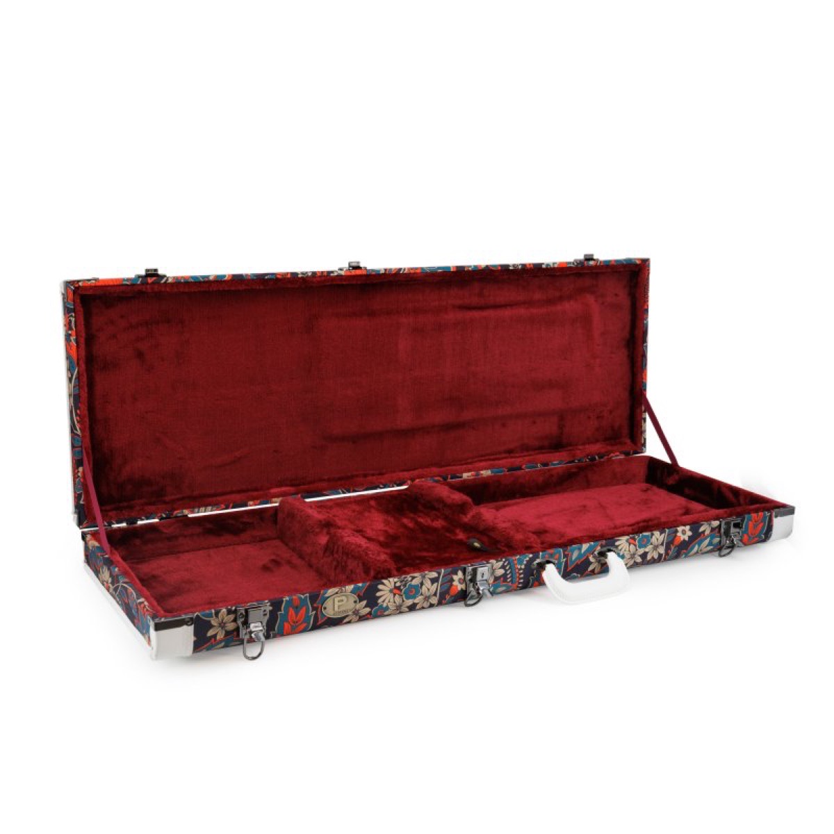 Profile Profile Hardshell Electric Guitar Case, Paisley With Red Plush - Cases