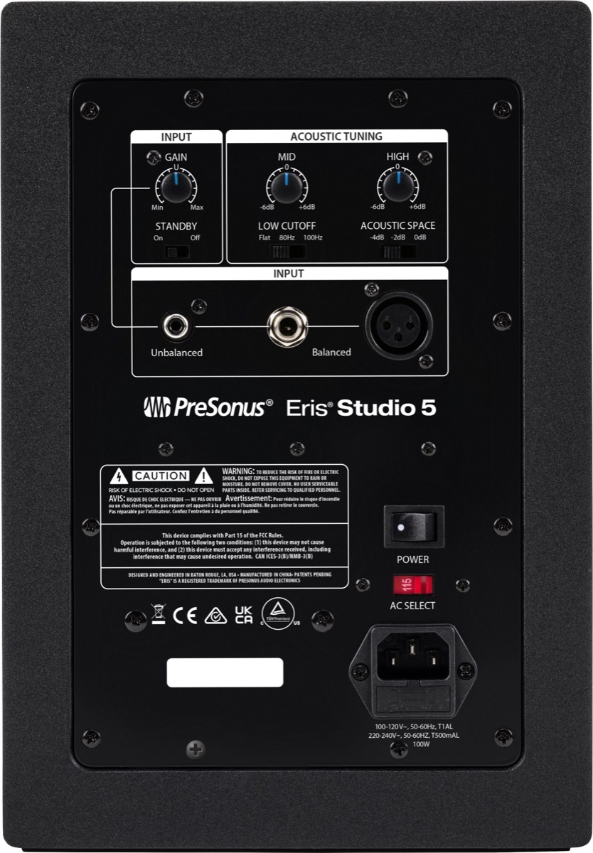 PreSonus PreSonus Eris Studio 5 2 Way Near Field Studio Monitor - Recording