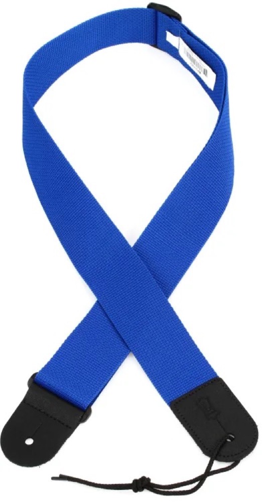 LM Straps LM Straps 2" Polypropylene Strap - Blue - Guitars