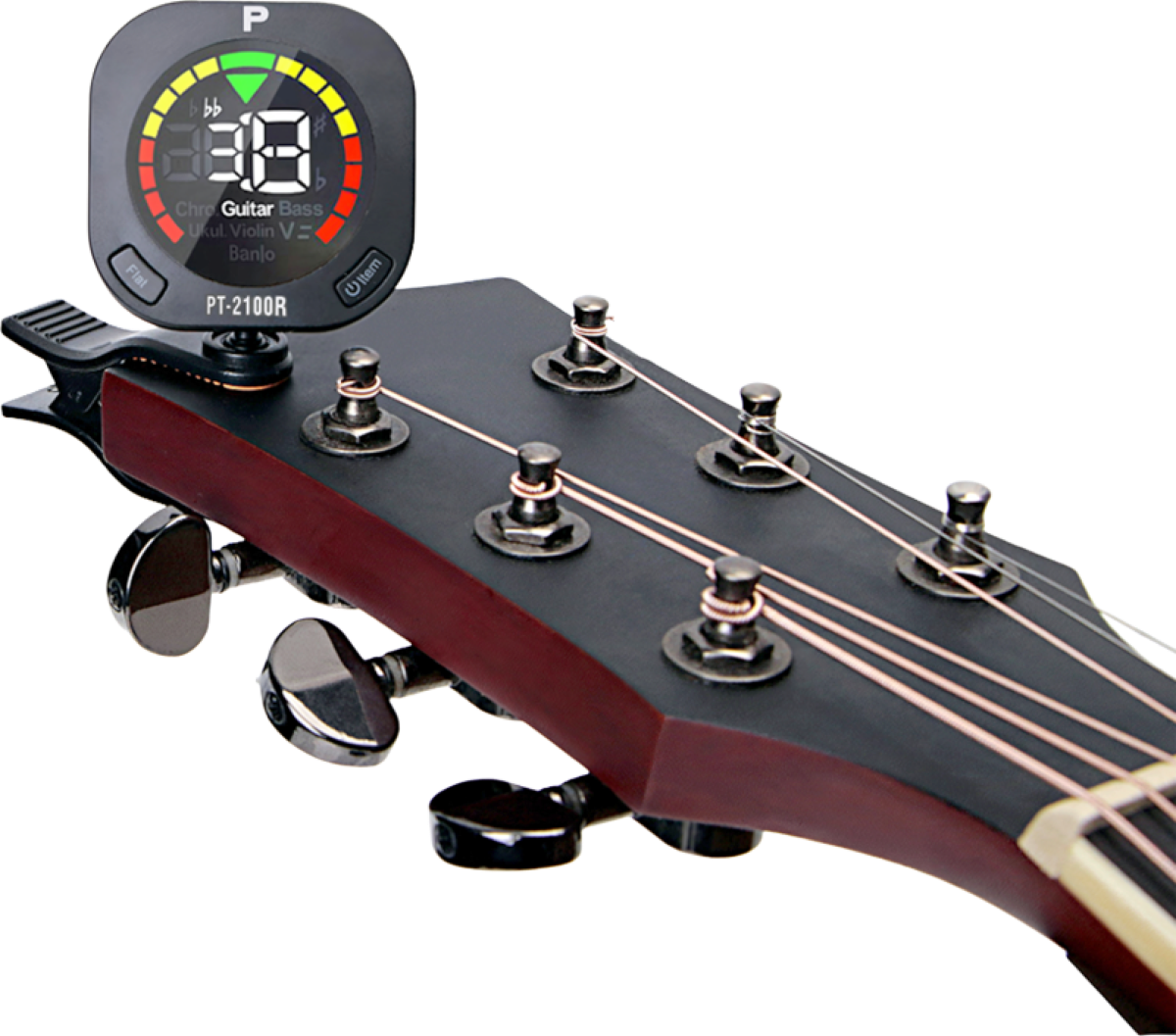 Profile Profile PT-2100R Chromatic Rechargeable Large Colour Display Clip On Tuner - Ukuleles