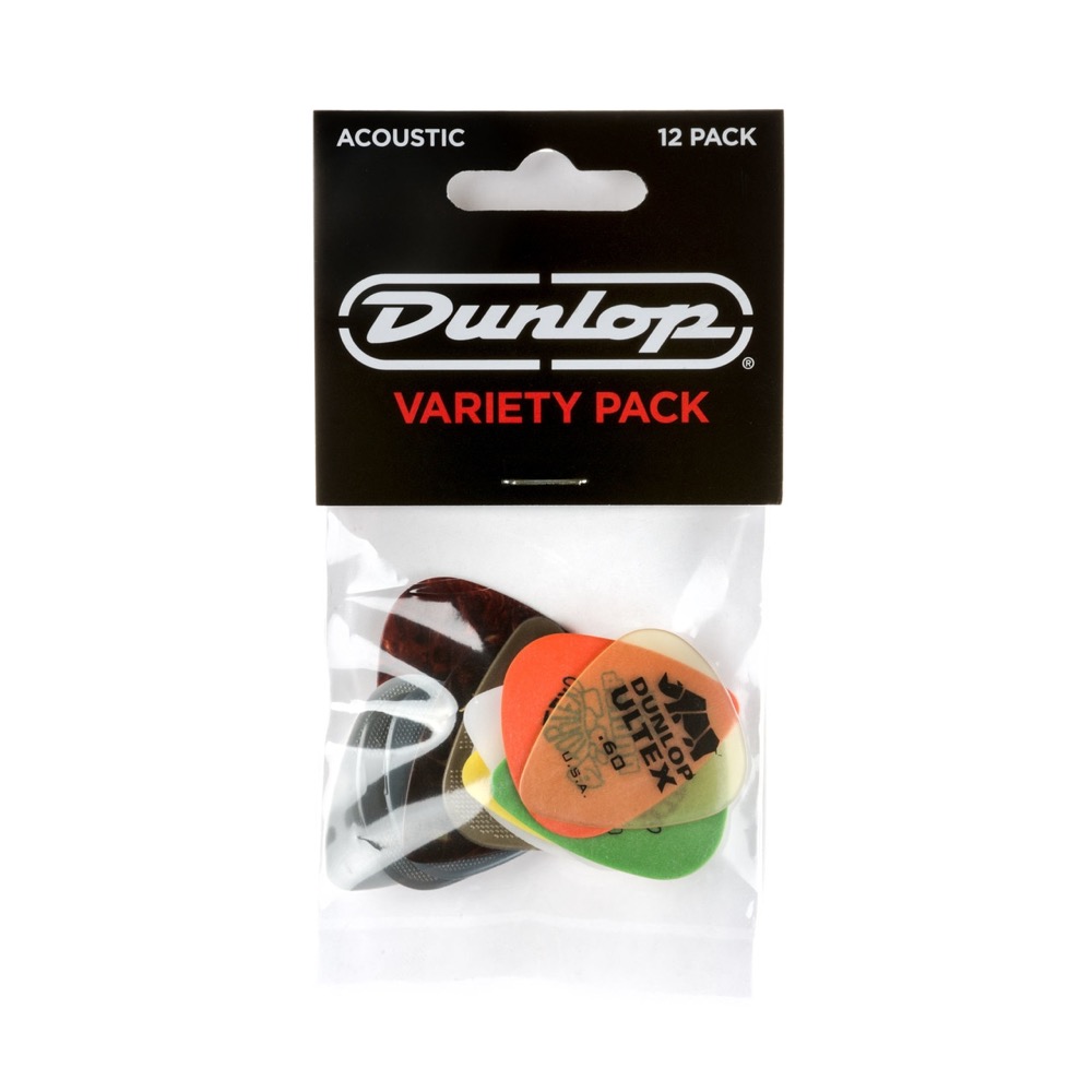Dunlop Picks Acoustic Guitar Variety 12 Pack