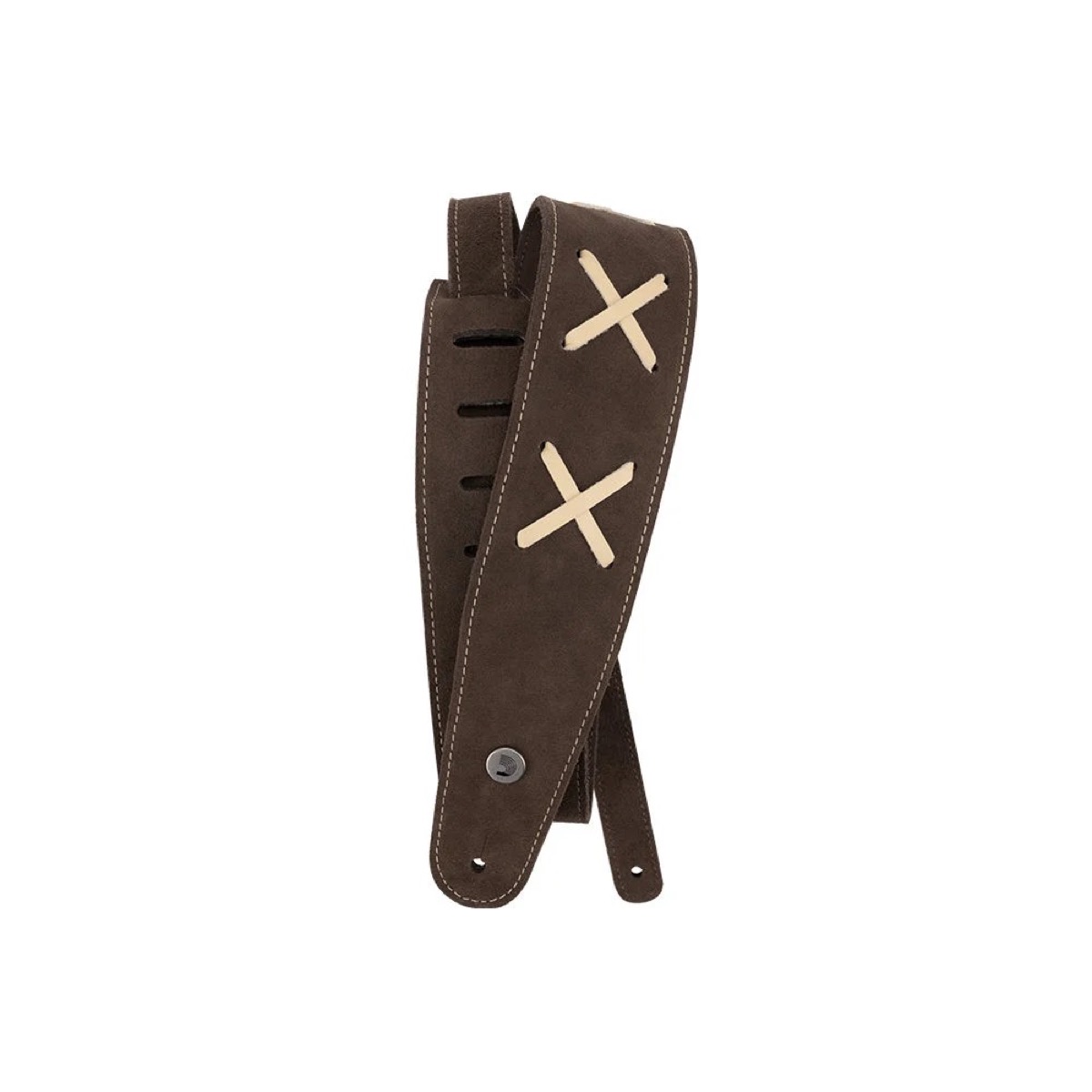 Planet Waves Planet Waves 2.5" Suede Vintage David Gilmour Strap, Brown - Guitars