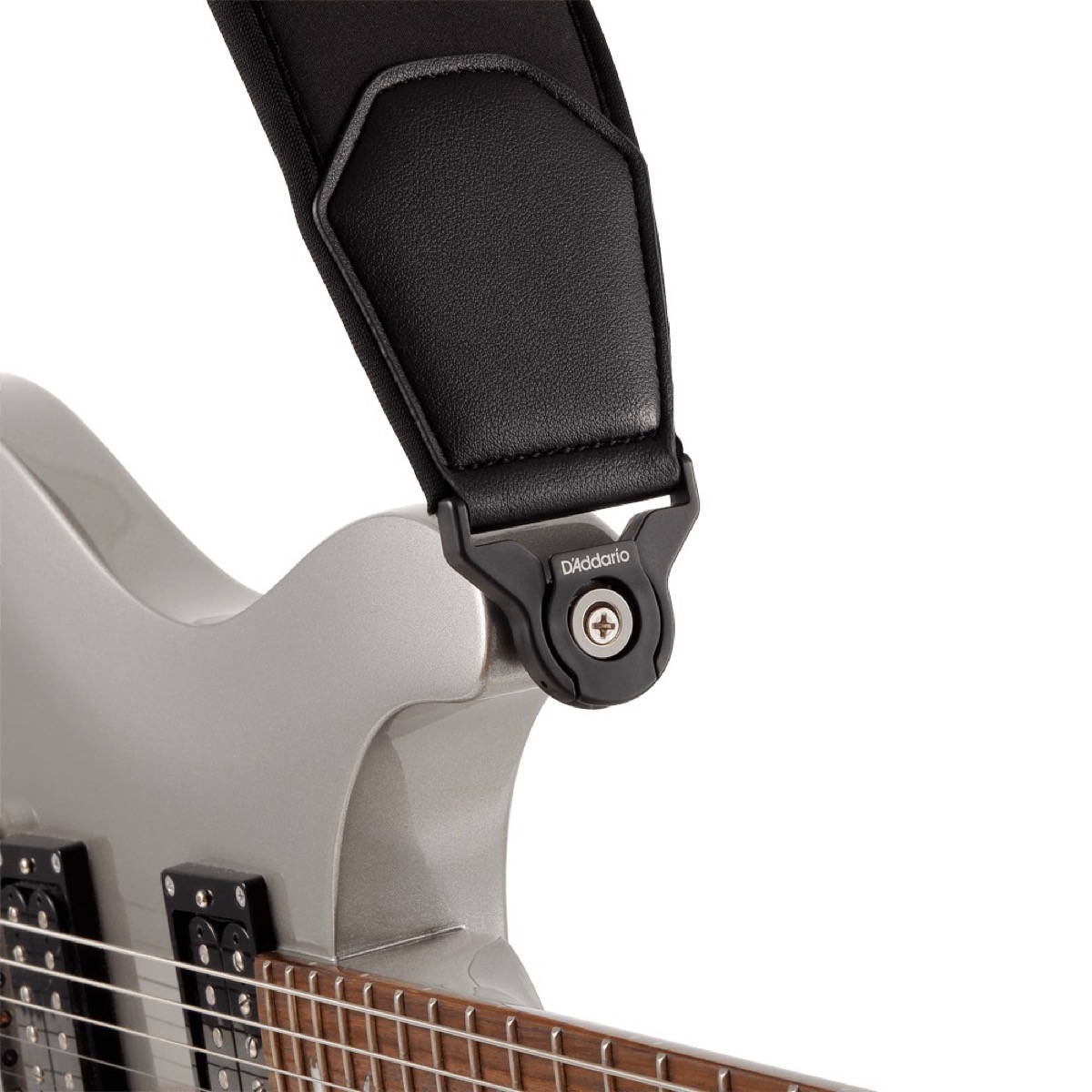 Planet Waves Planet Waves 3.5" Comfort Strap Black Neoprene w/Auto Lock - Guitars