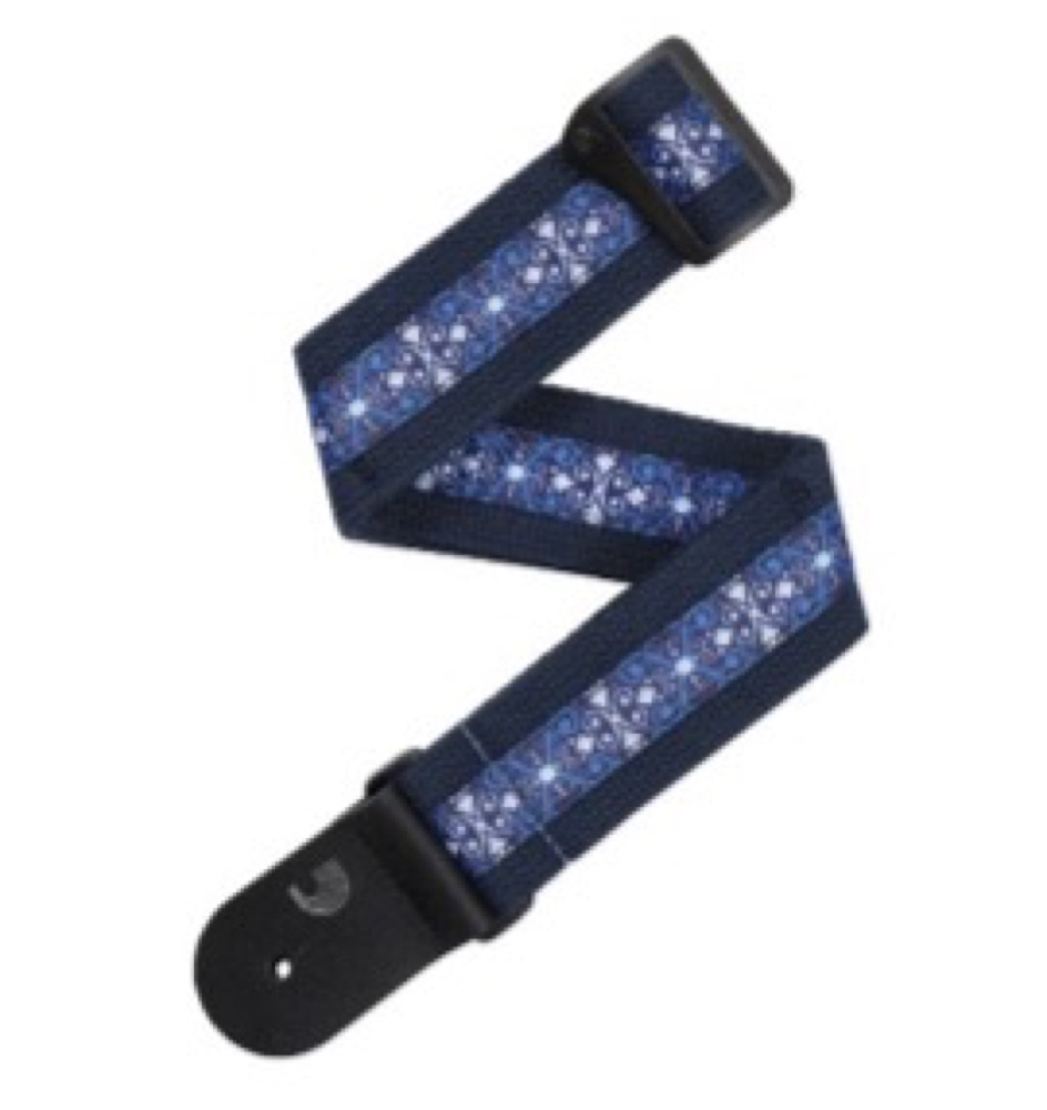 Planet Waves Planet Waves 50mm Deluxe Cotton Guitar Strap In Blue - Guitars
