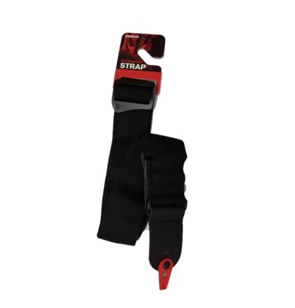 Planet Waves Planet Waves 50mm Pad Lock Black w/Red Tabs Guitar Strap - Guitars