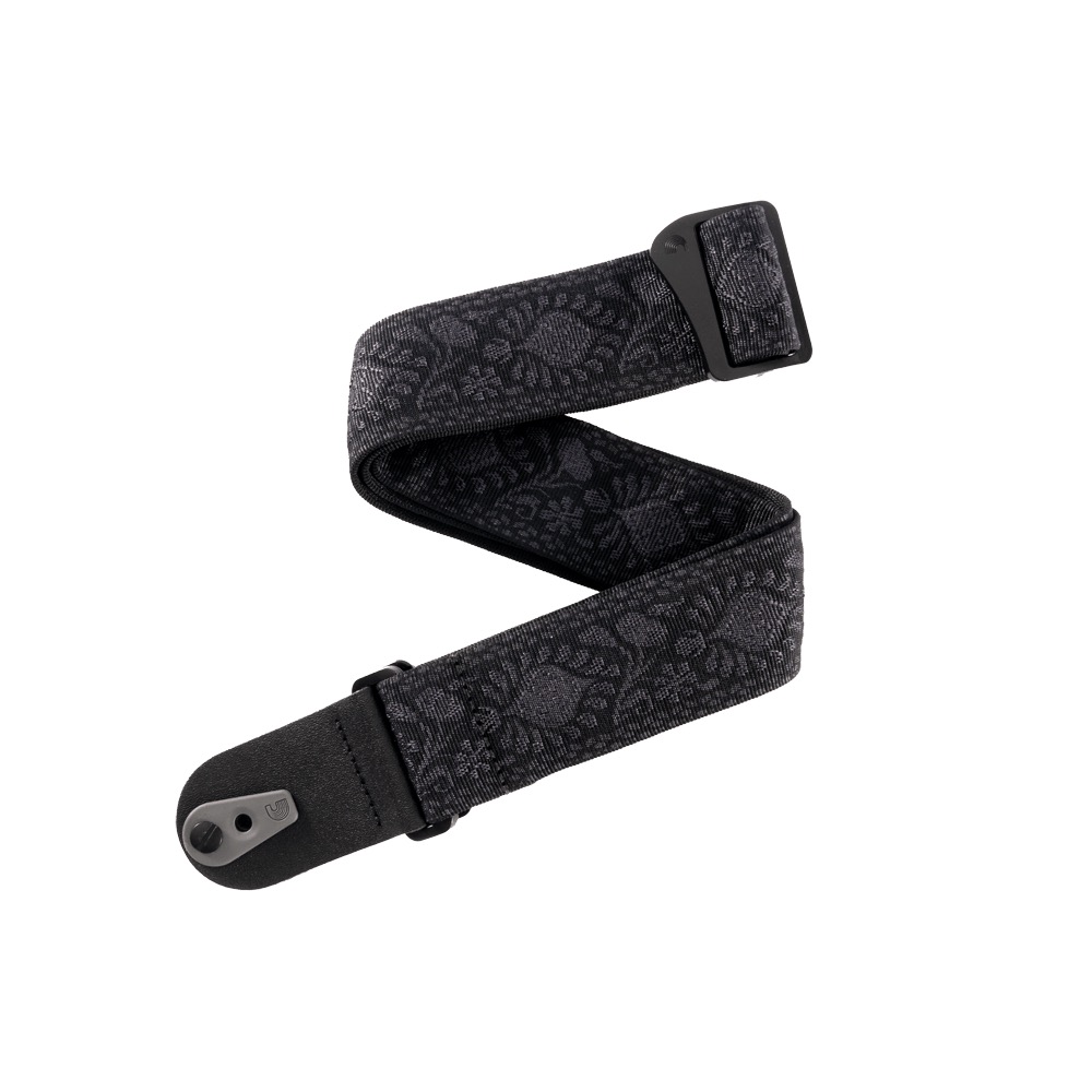 Planet Waves Planet Waves 50mm Pad Lock Woven, Monterey Black Guitar Strap - Guitars