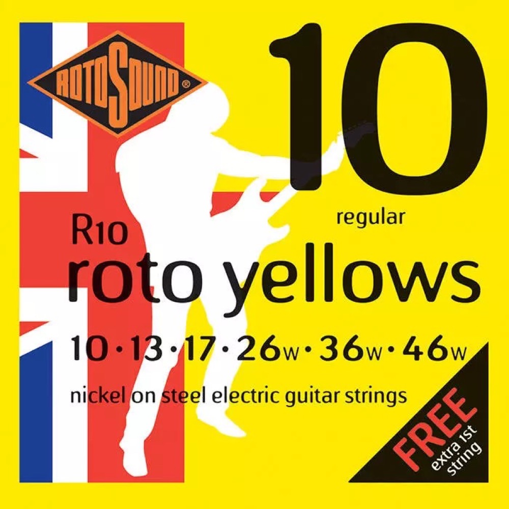 Rotosound R10 Roto Yellows Nickel Electric  …