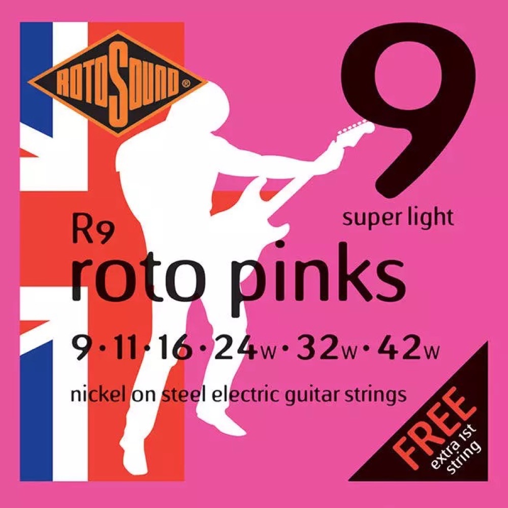 Rotosound R9 Roto Pinks Nickel Electric  …
