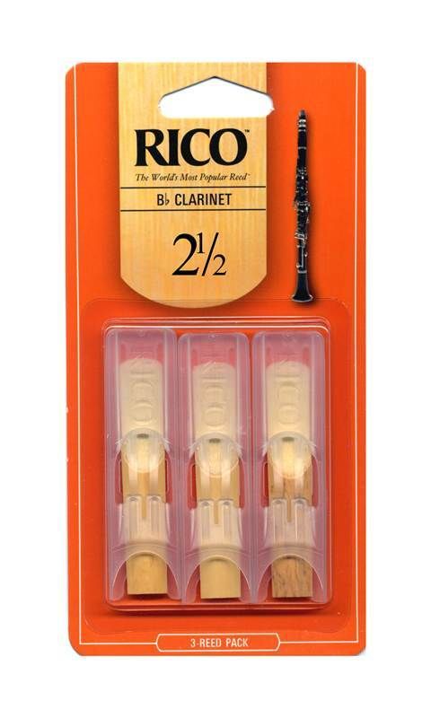 Rico Bb Clarinet Reed 3-Pack #2.5