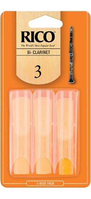 Rico B Flat Clarinet Reed 3