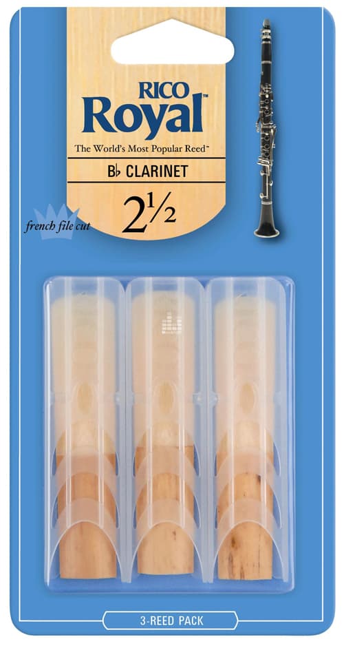 Rico Royal Bb Clarinet Reed 3-Pack #2.5