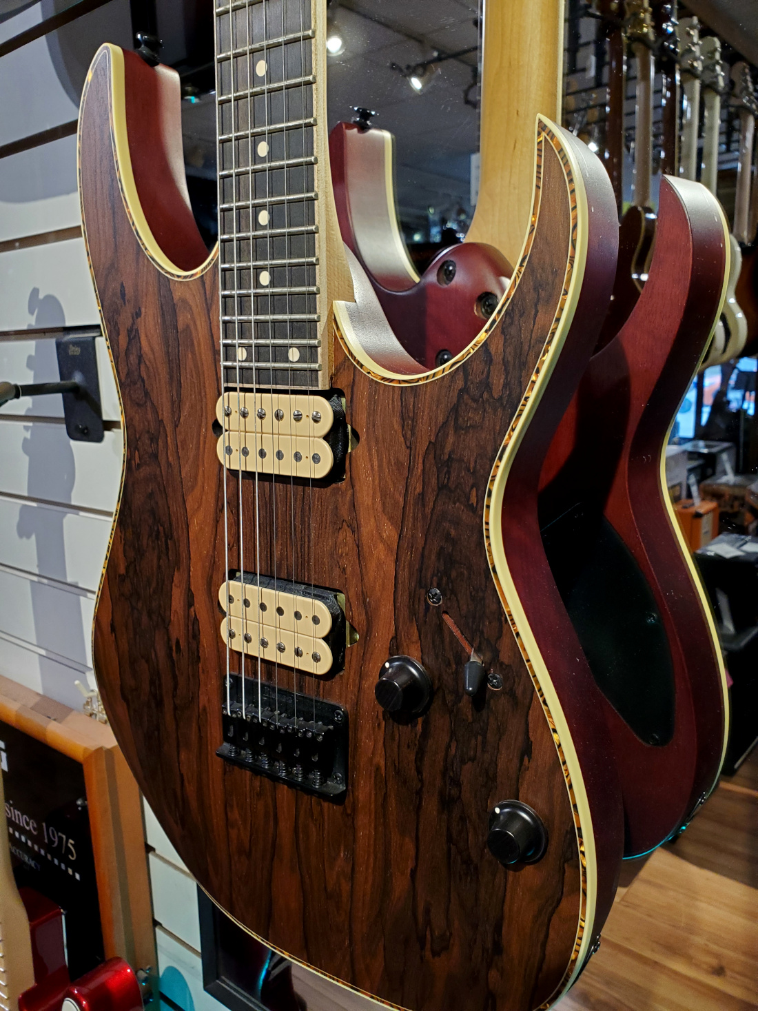 Ibanez RGEW521 RG Electric Guitar In Natural Flat Ziricote Canadian Online Music Store in Oakville Ontario Personal Service You Can Trust