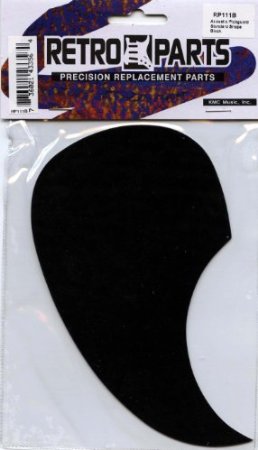 Misc Retro Parts Acoustic Pickguard In Black - Guitars