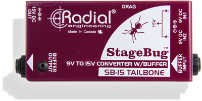 Radial StageBug SB-15 Tailbone 9 Volt To 15  …