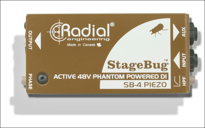 Radial StageBug SB-4 Active Direct Box for Piezo
