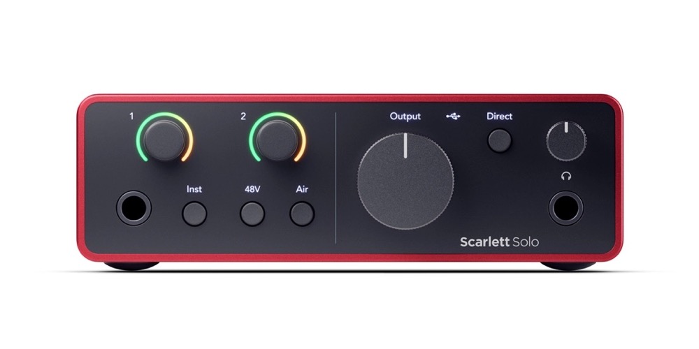 Focusrite Scarlett Solo 4th Gen 2x2 USB Interface