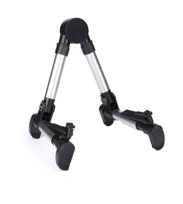 Misc Folding Metal Guitar Stand For Acoustic And Electric In Silver - Stands