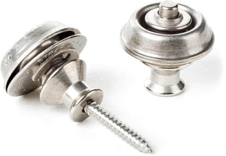 Dunlop Jim Dunlop Straplok Dual In Vintage Nickel - Guitars