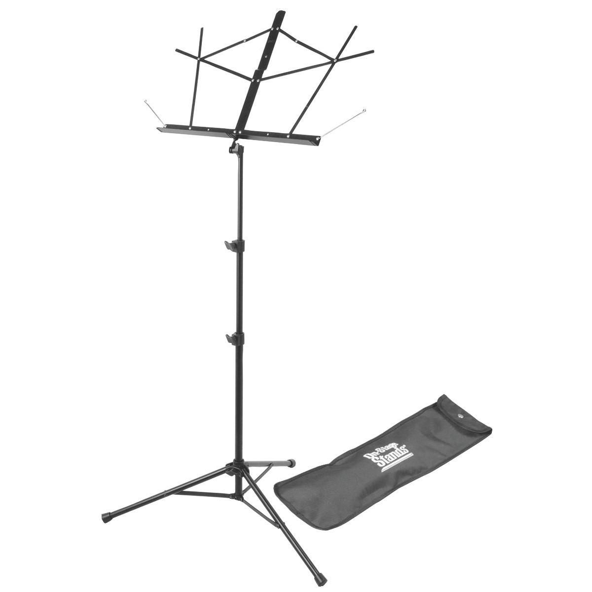 Misc On-Stage Sheet Music Stand In Black With Bag - Stands