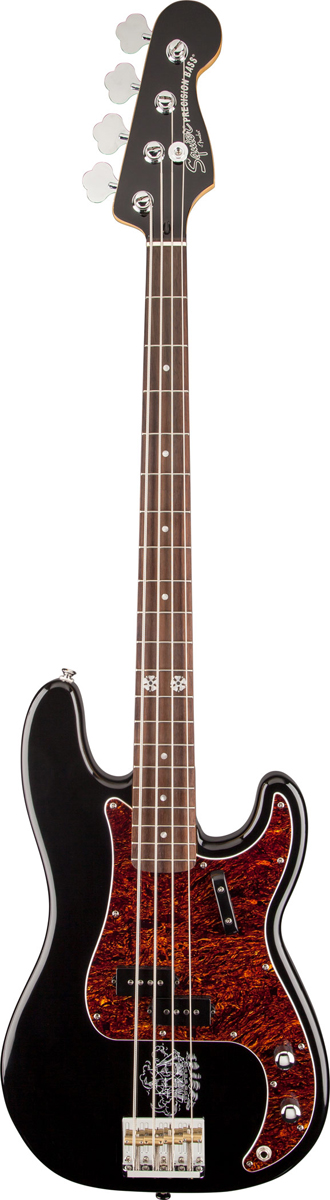 Squier Squier Eva Gardner P Bass RW In Black - Basses