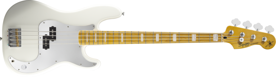 Squier Squier Chris Aiken Precision Bass Maple Olympic White - Basses