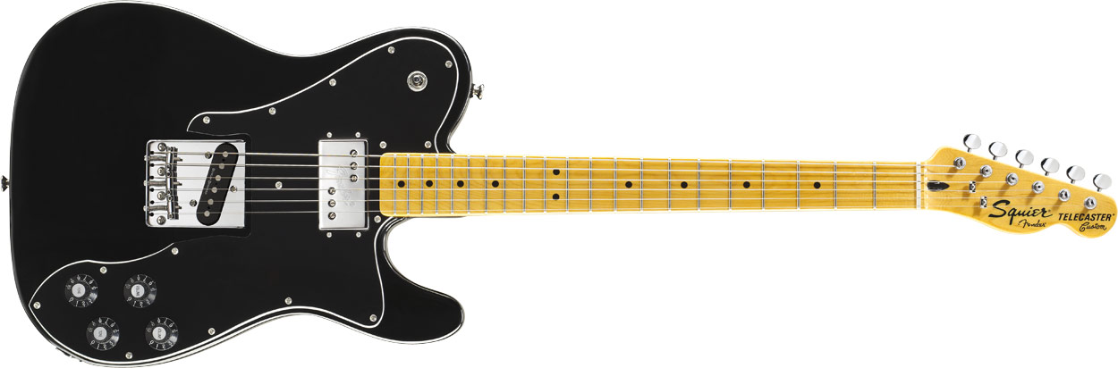Squier Squier Vintage Modified Tele Custom - Black - Guitars