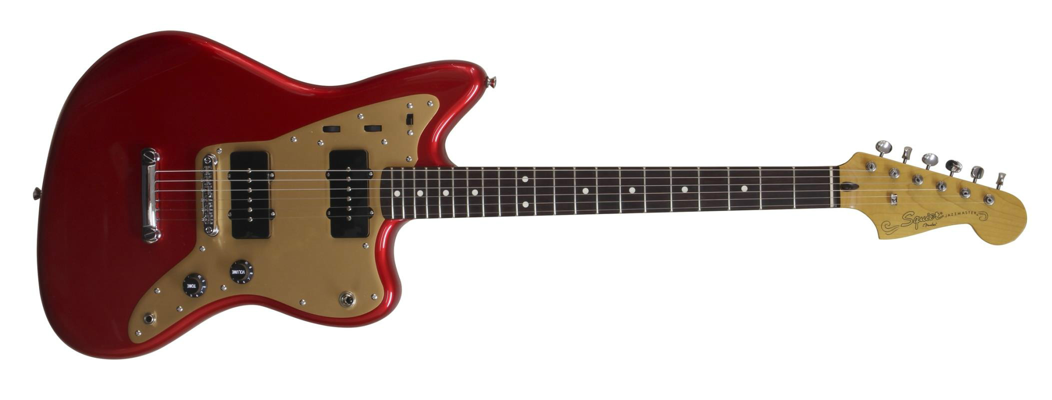 Squier Deluxe Jazzmaster Hardtail In Candy Apple Red: Canadian